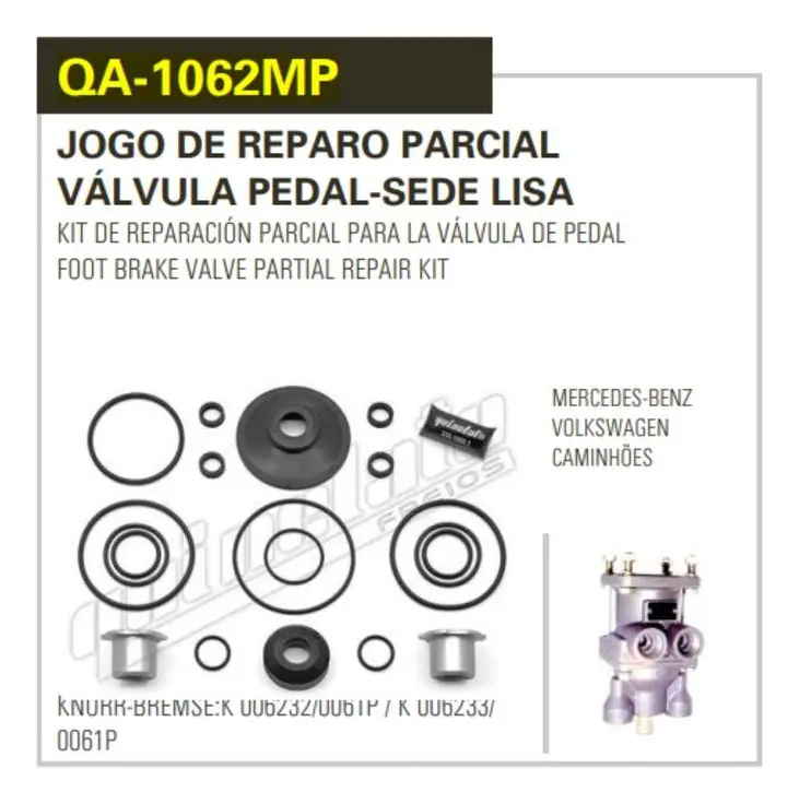Reparo Válvula Pedal Knorr Parcial Pistao
