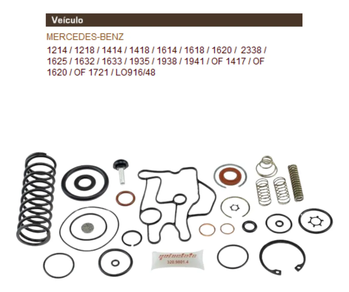 Reparo Secador De Ar Completo Knorr